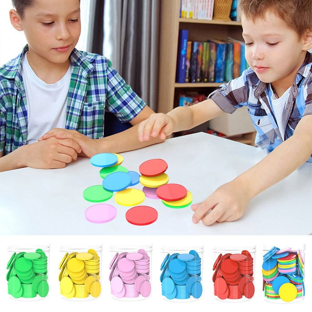 Board Game Hegemony - 100 peças de fichas plásticas coloridas