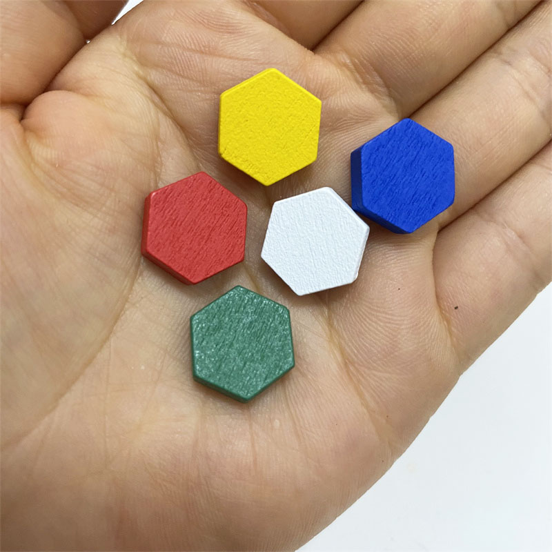 50 peças de madeira hexagonal  - Board Game Hegemony avaliação e preço