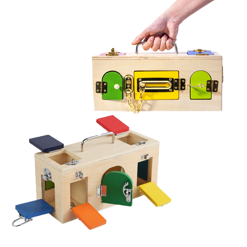 Montessori caixa de bloqueio b - Board Game China avaliação e preço