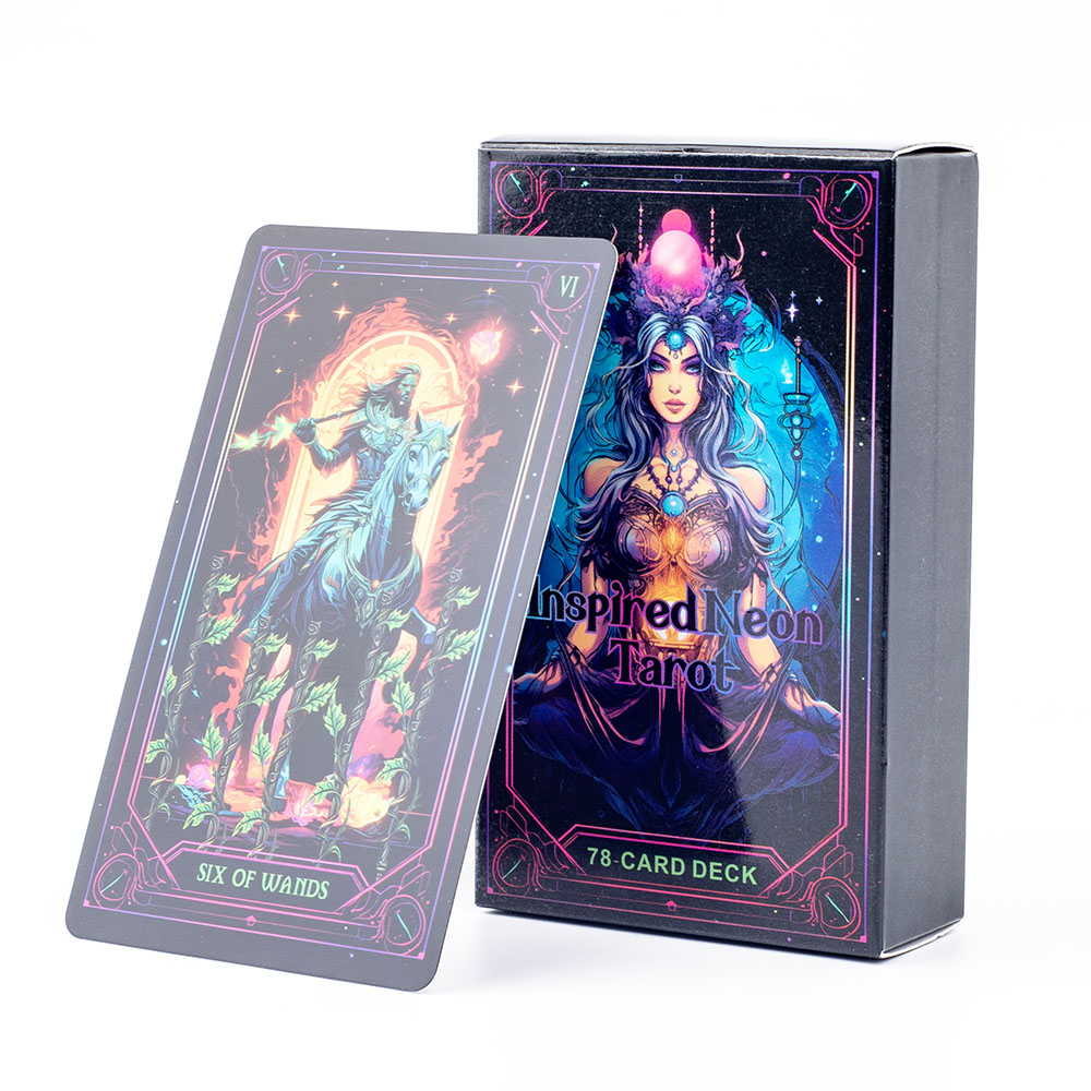 Baralho de tarô neon inspirado - Board Game Life avaliação e preço